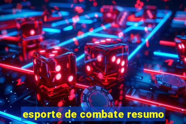 esporte de combate resumo